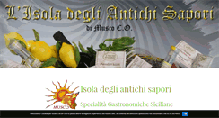 Desktop Screenshot of isoladegliantichisapori.it