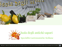 Tablet Screenshot of isoladegliantichisapori.it